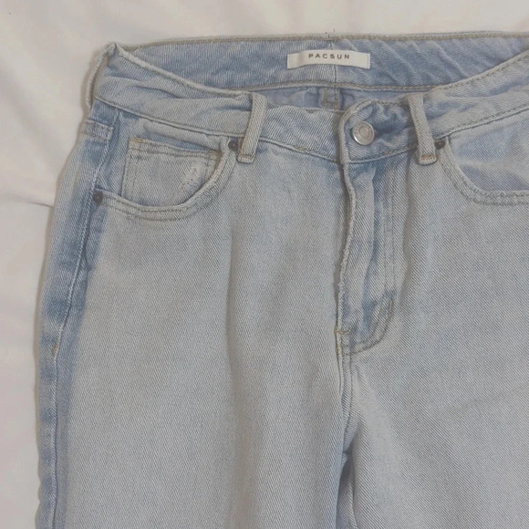 Pacsun Two-Tone Mom Jean, Color Blue Size 23 - Picture 3 of 15